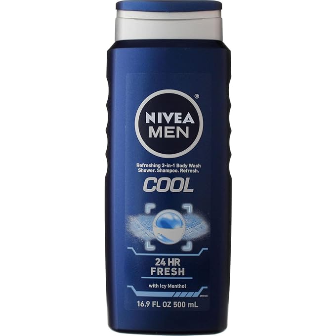 Nivea For Men Cool Hair and Body Wash - 16.9 fl oz